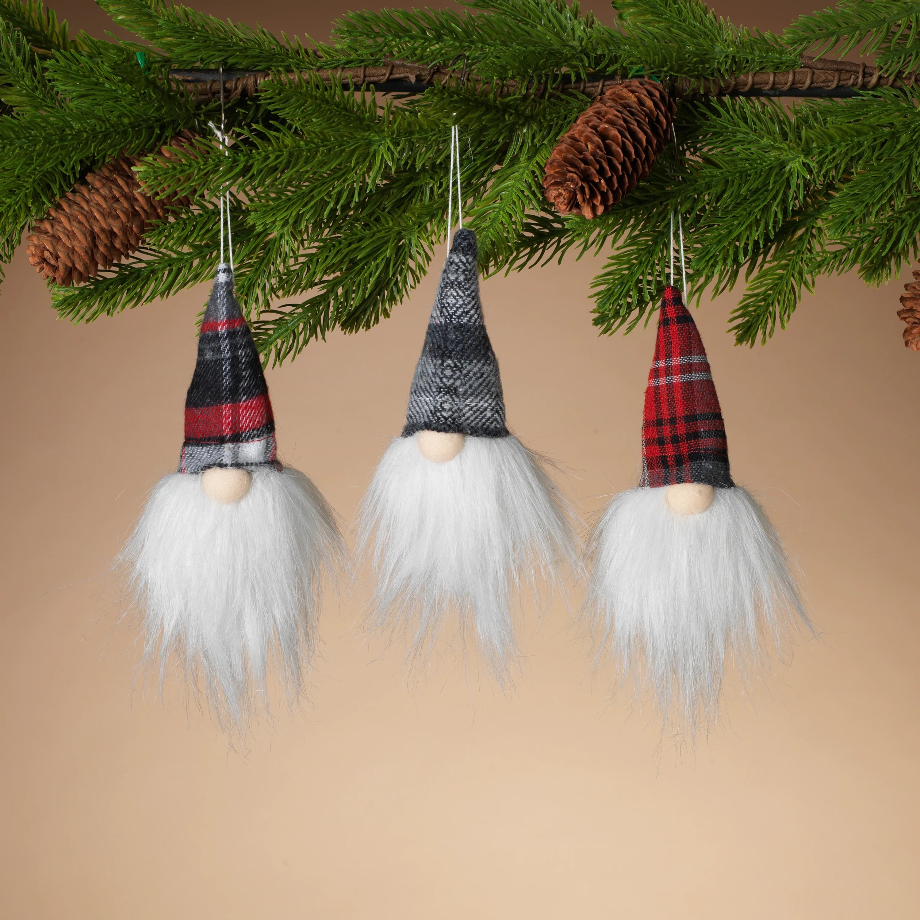 Festive 6-Piece Plush Gnome Ornament Set for Christmas Tree Decor - Perfect for Holiday Home Decor, Gift Giving & Seasonal Celebrations