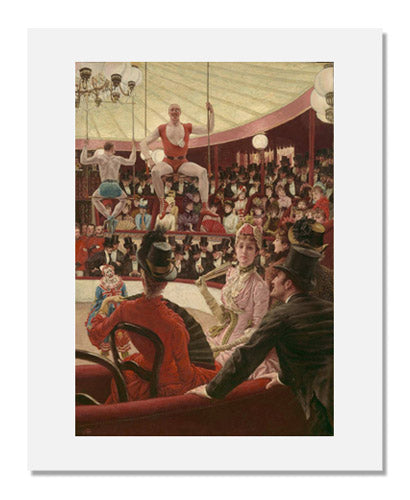 James Jacques Joseph Tissot - Women of Paris: The Circus Lover | Vintage French Art Print | Wall Decor for Living Room, Bedroom & Office