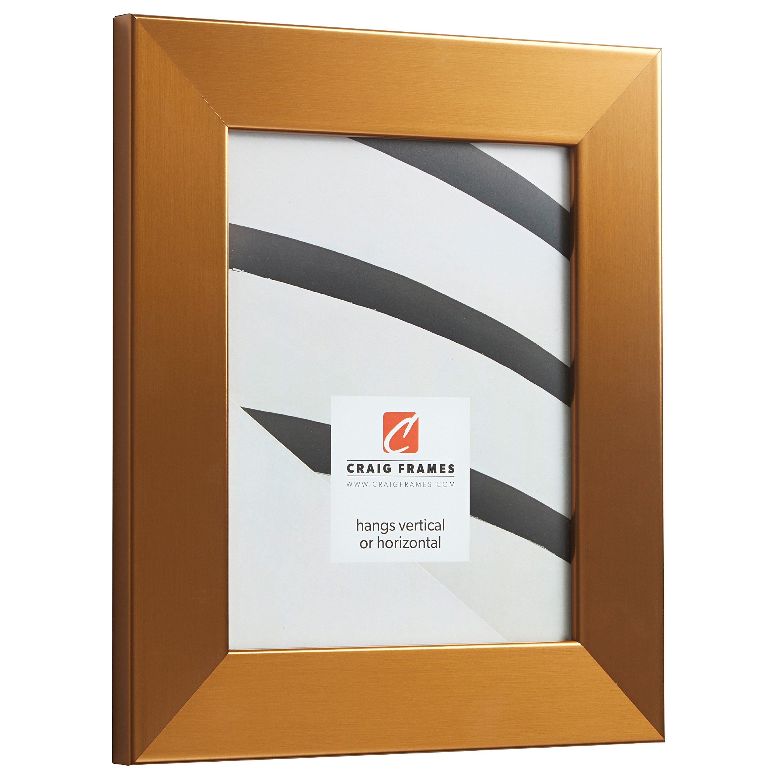Craig Frames Bauhaus 200 - 20x20 Inch Stainless Brass Picture Frame for Wall Art & Photos
