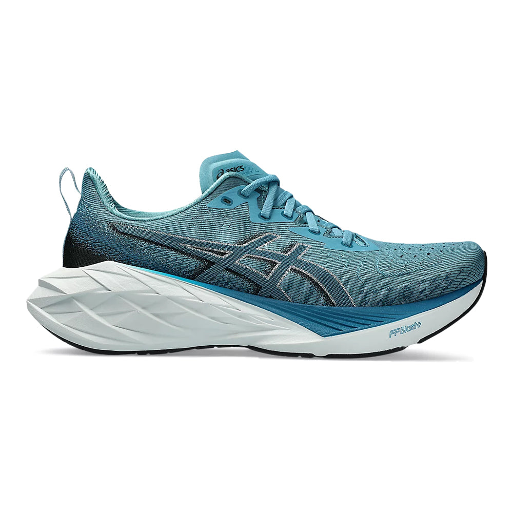 ASICS Novablast 4 Running Shoes for Men - Blue Teal/Evening Teal - Size 12 D Medium - Lightweight Cushioned Sneakers for Road Running, Jogging & Gym Workouts