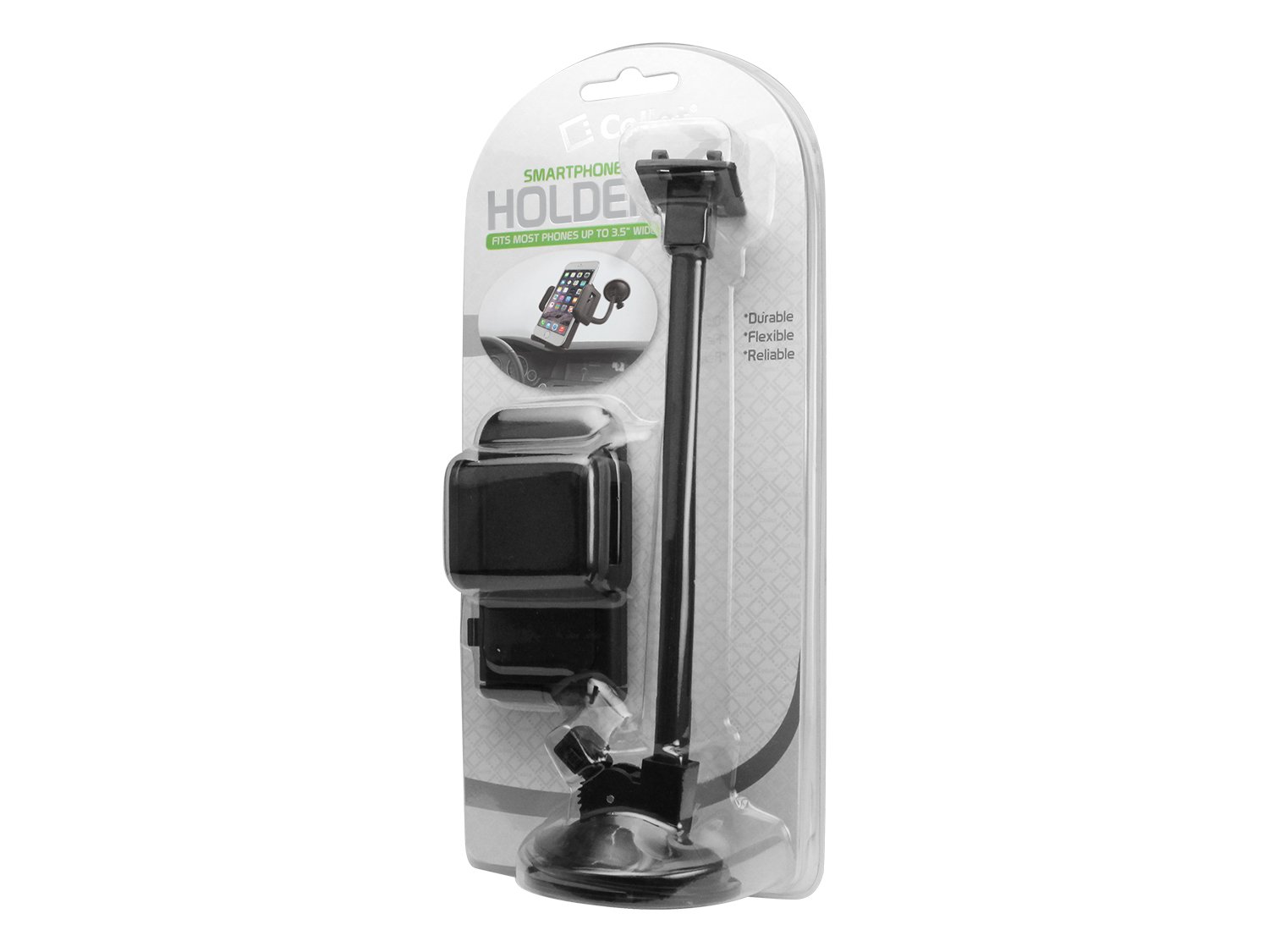 Upgraded Car Phone Holder Mount - Windshield & Dashboard Compatible, Long Arm Adjustable Cell Phone Stand with Strong Suction Cup - Perfect for GPS Navigation, Hands-Free Driving & Road Trips