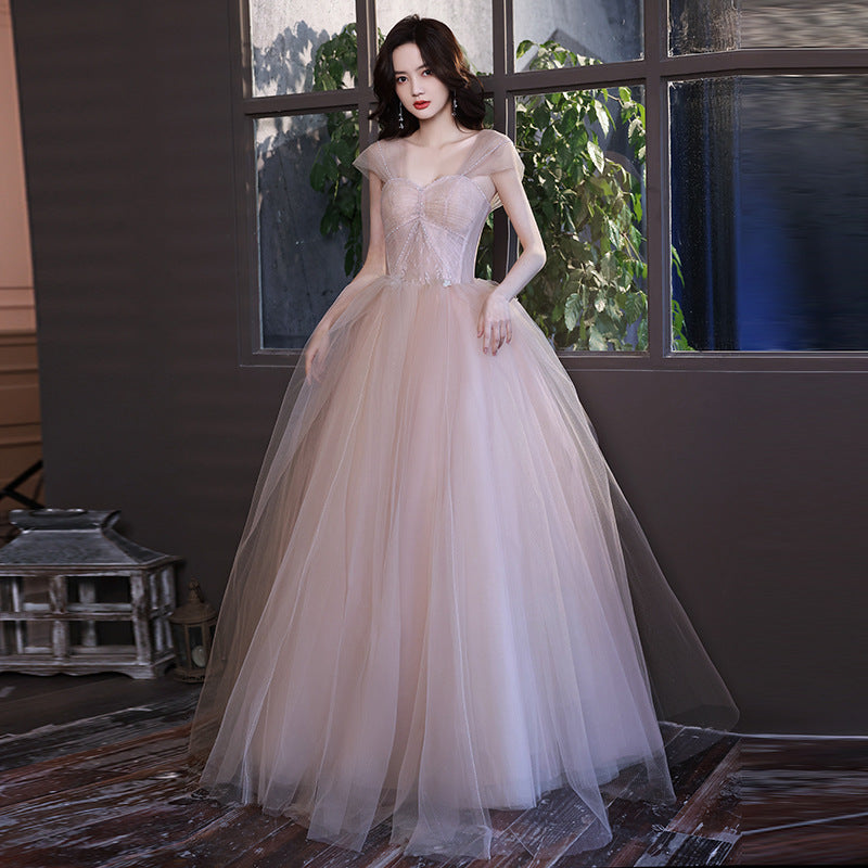 Elegant A-Line Tulle Long Prom Dress for Formal Evening Party Gown 572 | Perfect for Homecoming, Prom Night, Wedding Guest & Special Occasions