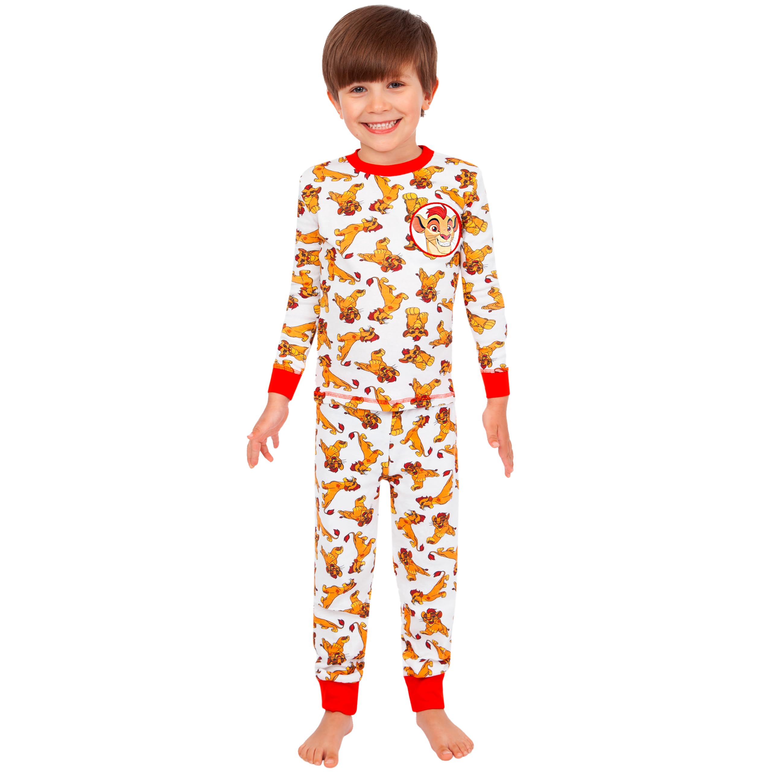 Disney The Lion King Boys' Pajama Set - Lion Guard 2-Piece Sleepwear for Kids 18 Months to 8 Years | Soft & Comfortable Cotton PJs for Bedtime & Lounging | Official Disney Merchandise