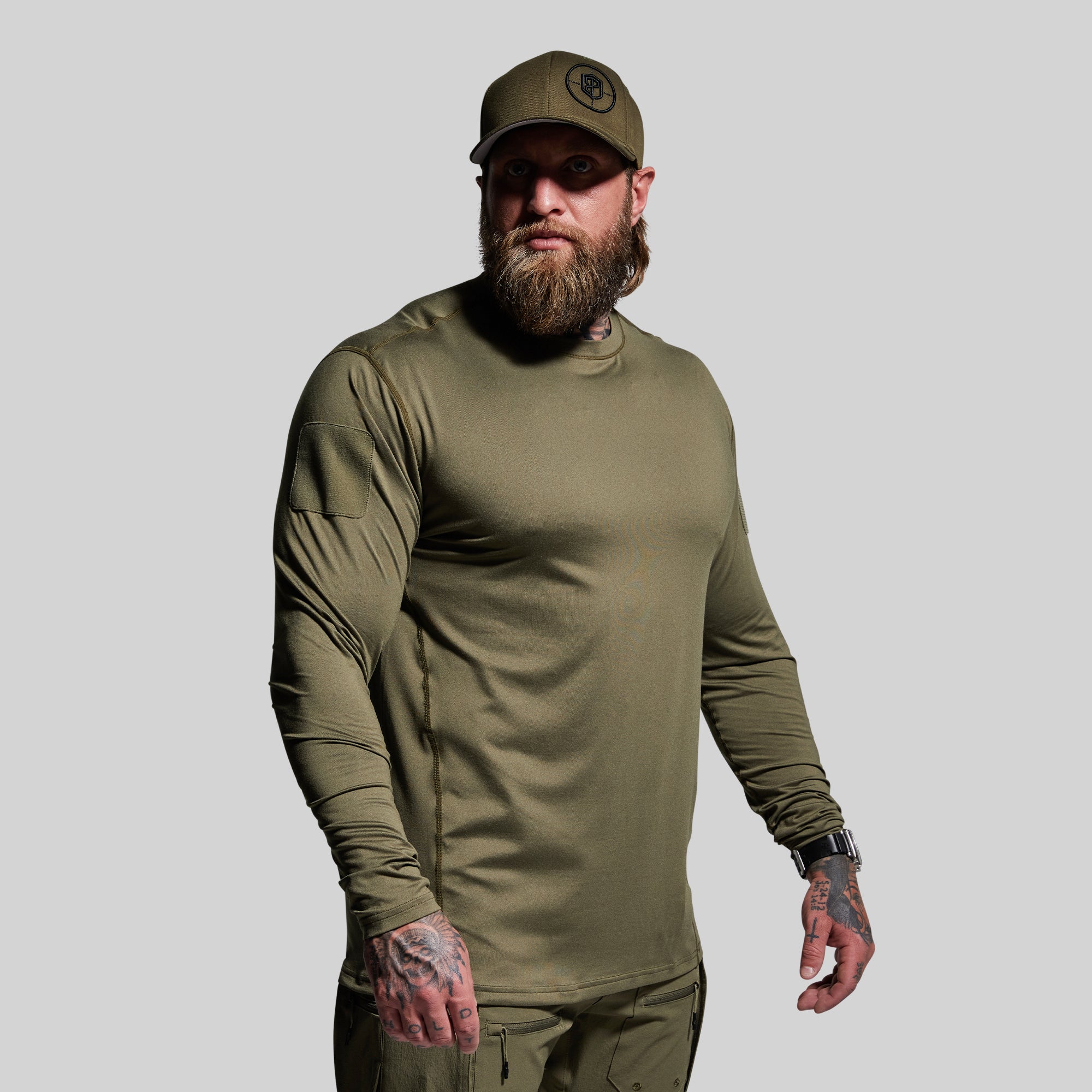 Long Sleeve Range Shirt in OD Green - Durable Outdoor Work & Hunting Shirt for Men | Perfect for Hiking, Camping & Tactical Activities