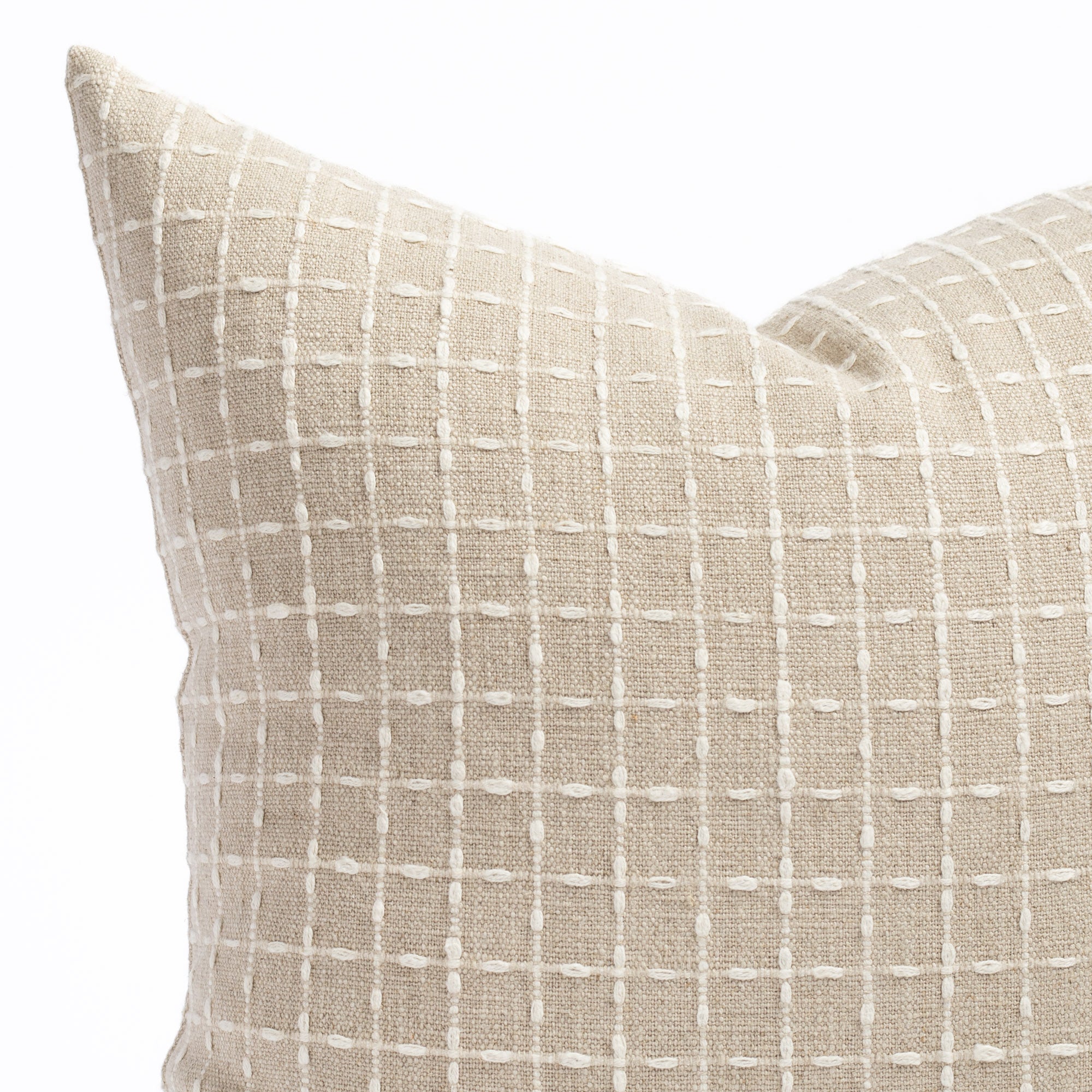 Premium 20x20 Inch Natural Cotton Throw Pillow - Soft & Breathable for Sofa, Bed, or Outdoor Decor - Chase Collection