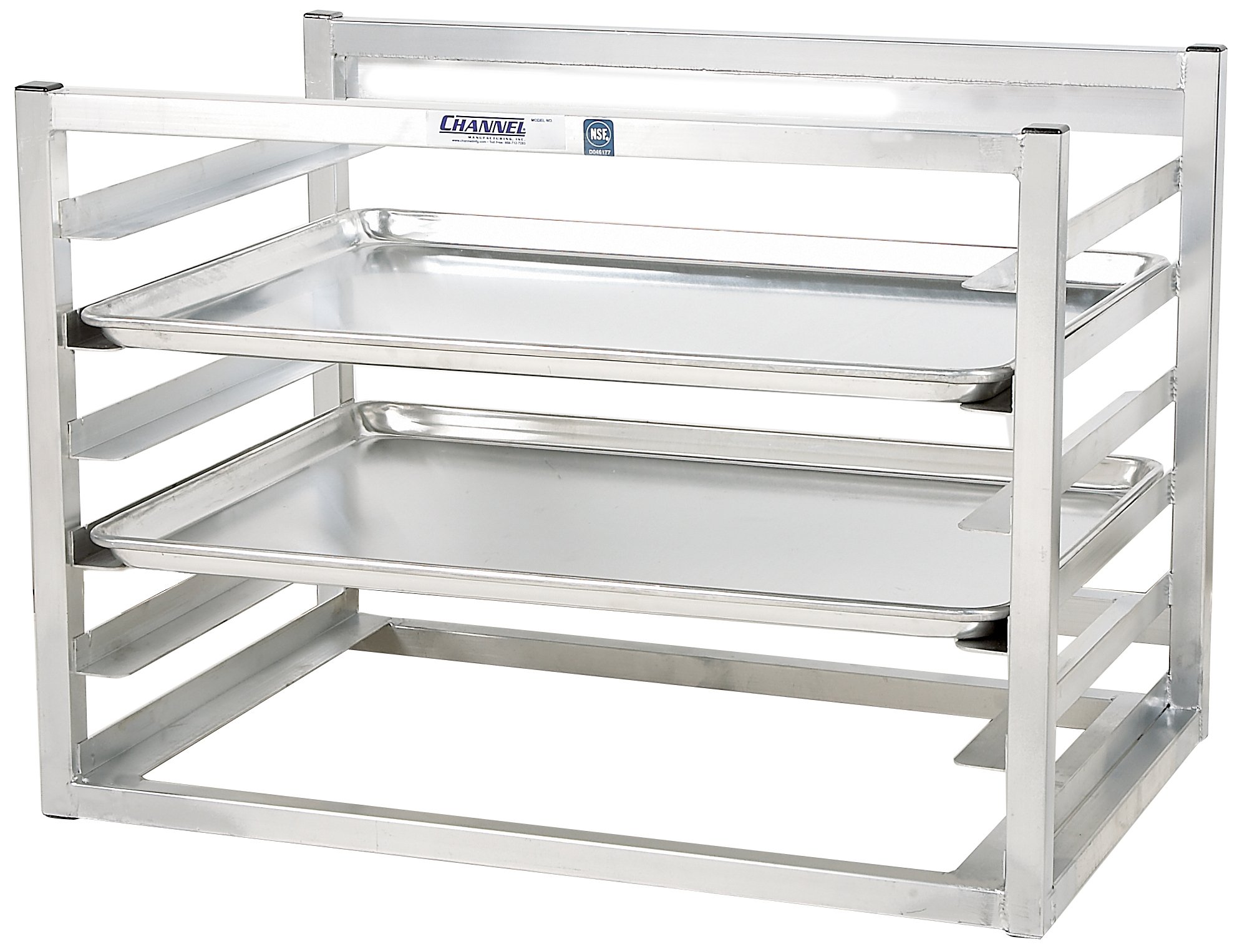 5 Pan Side Load Wall Mount Sheet Bun Pan Rack - Heavy Duty Half-Size Commercial Baking Pan Organizer for Kitchen, Bakery & Restaurant Storage