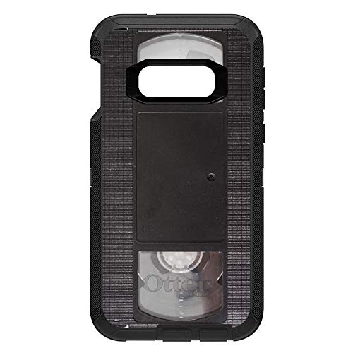 DistinctInk Samsung Galaxy S10e Case (5.8 Inch) - Durable Protective Phone Cover | Black VHS Video Tape Design | Shockproof Replacement for OtterBox Defender | Perfect for Outdoor Activities, Travel & Daily Use