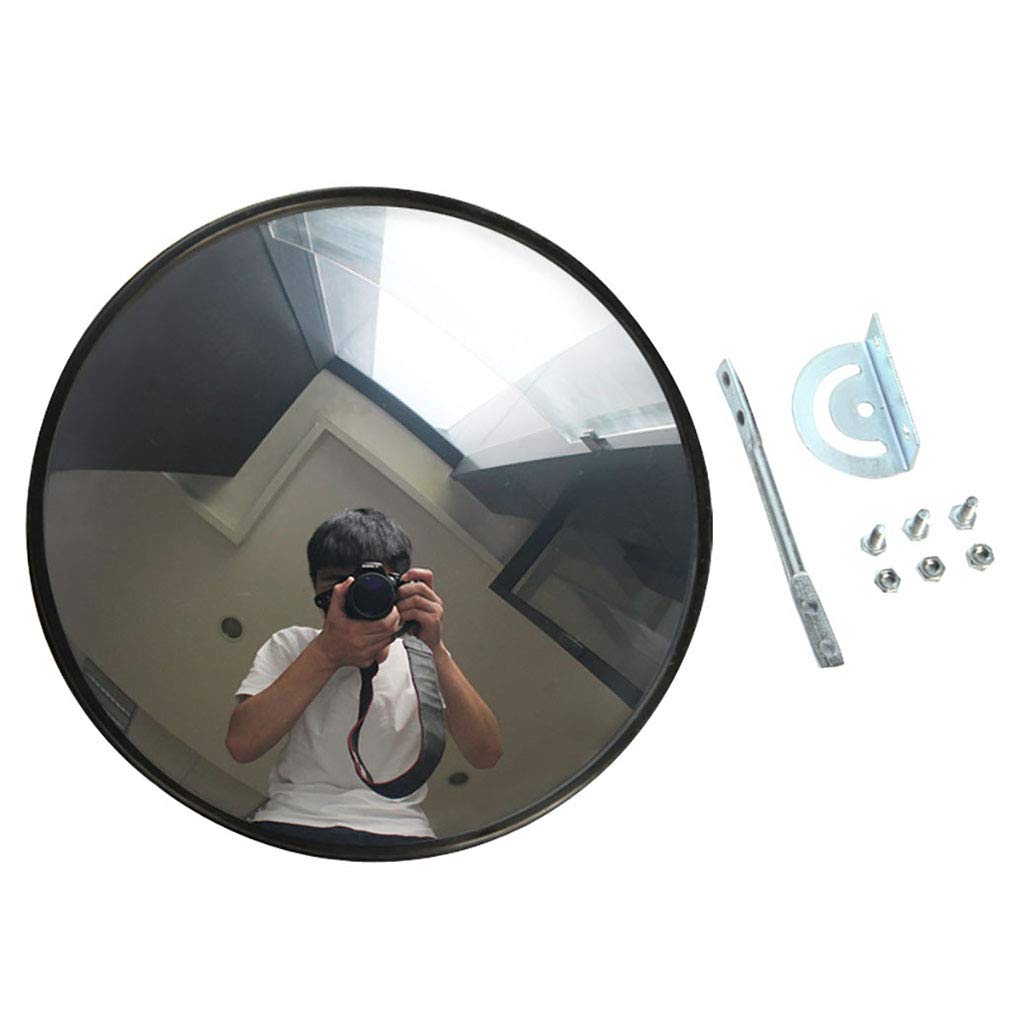 Acrylic Security Mirror for Store & Traffic Monitoring - Wide-Angle Panoramic View, Anti-Theft Ceiling/Wall Mount Mirror for Retail Surveillance & Parking Lot Safety