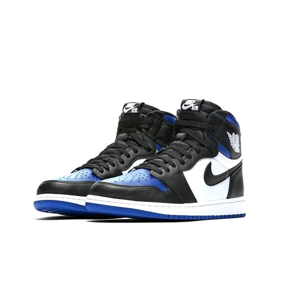 Air Jordan 1 High OG GS Royal Toe Sneakers - Black, White & Game Royal Colorway - Basketball Shoes for Women & Girls - Perfect for Streetwear & Court Performance