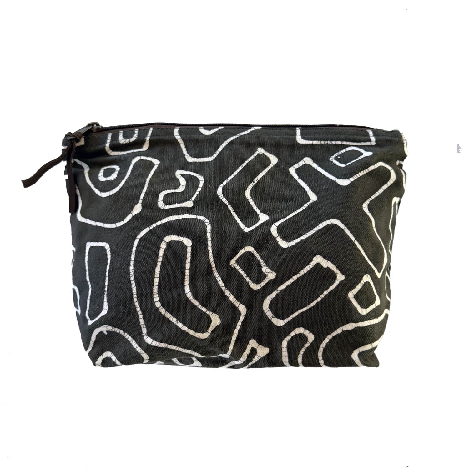Kuba Original Charcoal Outline Wash Bag - Travel & Gym Essential for Men & Women | Waterproof & Odor-Resistant Toiletry Organizer for Shower, Camping & Daily Use