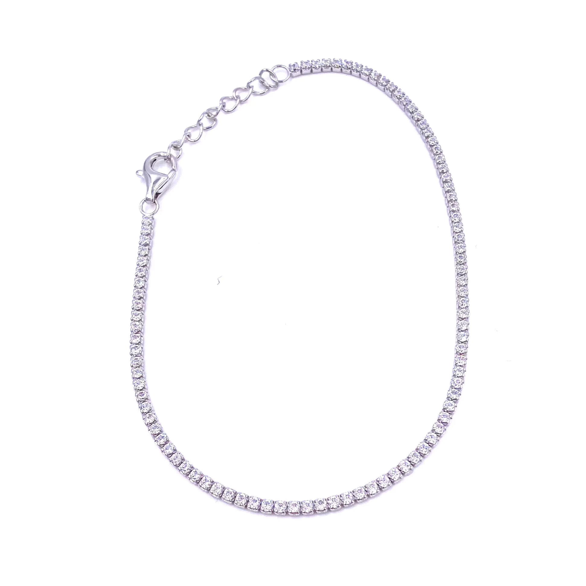 Ashley Gold Sterling Silver 1.00CTW Cubic Zirconia Tennis Bracelet for Women - Elegant Jewelry Gift for Anniversary, Birthday & Special Occasions
