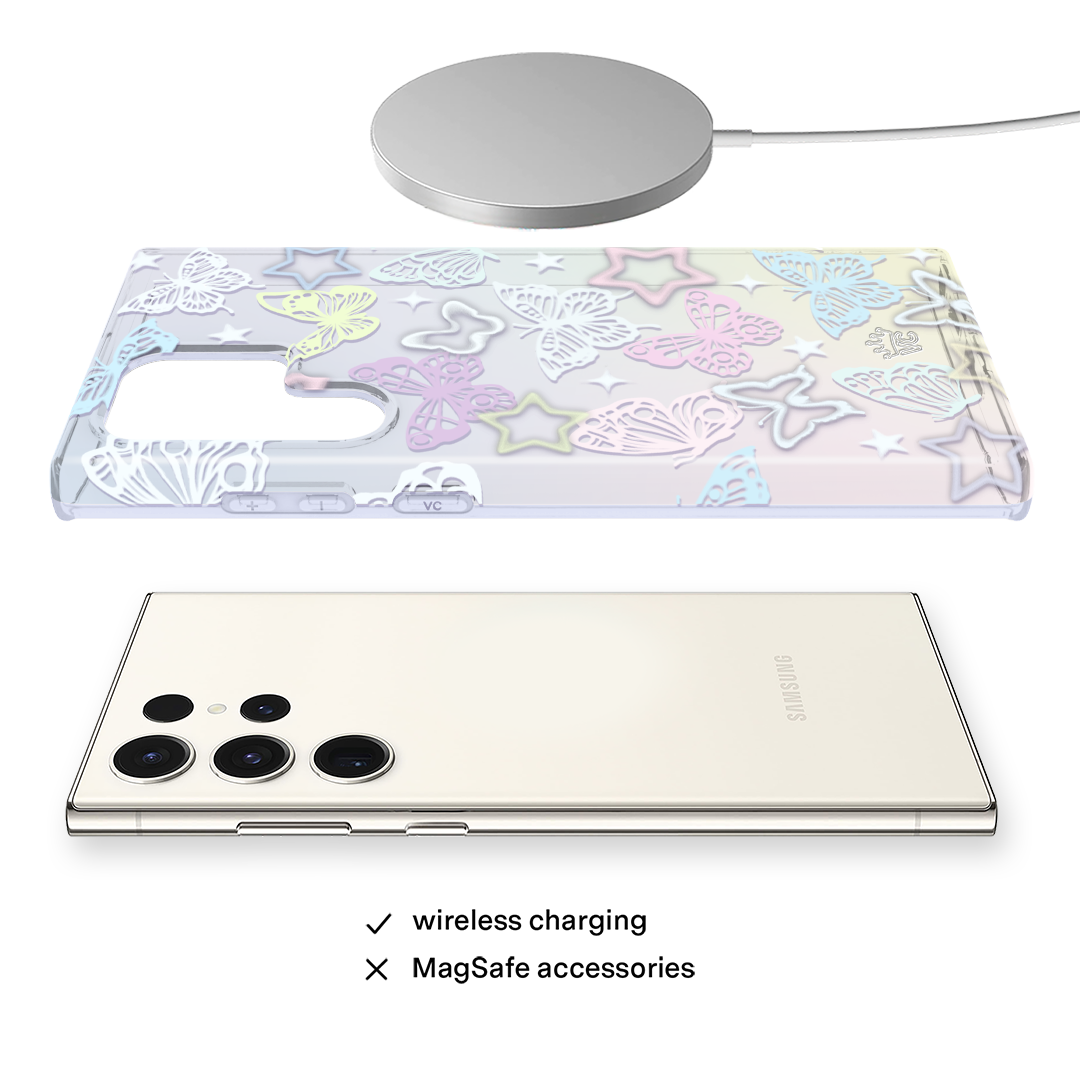 Butterfly Fantasy Samsung Phone Case - Elegant Floral Design Protective Cover for Samsung Galaxy Series | Perfect for Everyday Use, Travel & Gifting