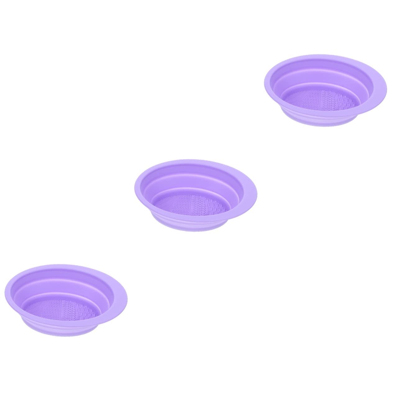 FOMIYES 3-Piece Silicone Makeup Brush Cleaner Pad Set - Reusable Makeup Brush Scrubber & Applicator for Professional Makeup Cleaning (Great for Home, Salon, Travel)