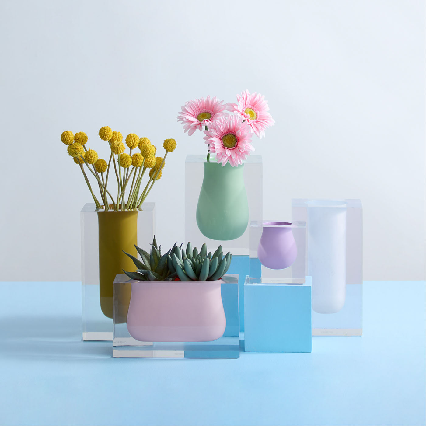 Bel Air Scoop Vase - Modern Ceramic Home Decor for Flowers & Centerpieces | Perfect for Living Room, Dining Table & Wedding Decorations