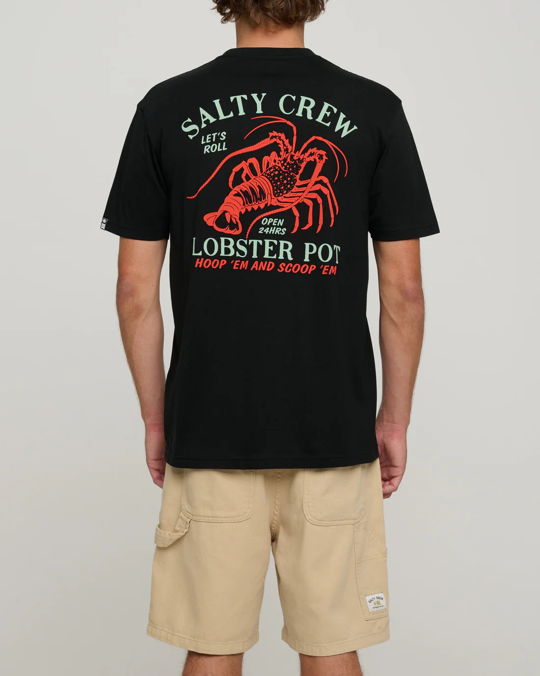 Salty Crew Lobster Pot Premium T-Shirt for Men - Soft Cotton Graphic Tee for Fishing, Boating & Outdoor Adventures