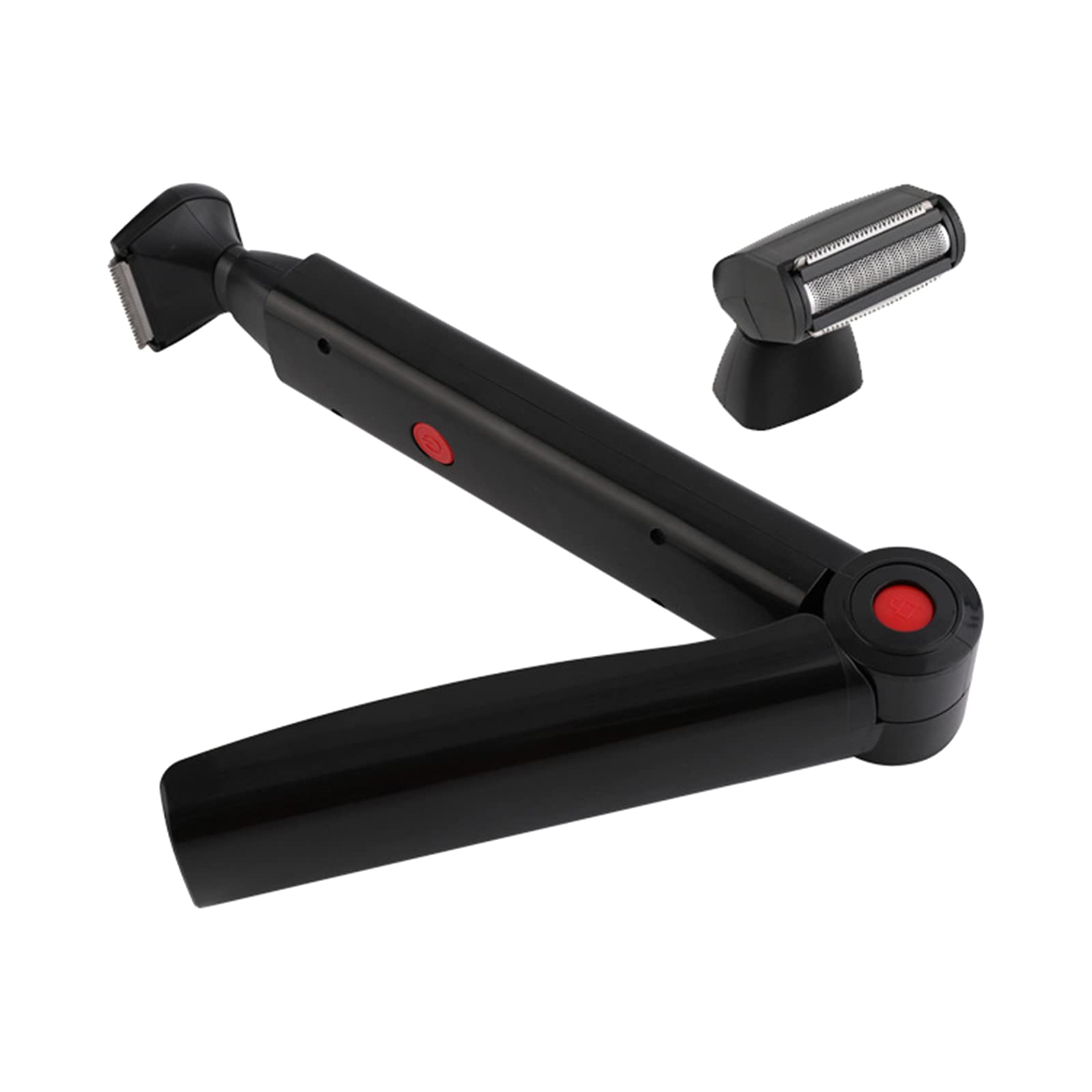 Portable USB Rechargeable Long Handle Foldable Electric Back Hair Remover & Body Shaver - Perfect for Men's Grooming, Travel & At-Home Use