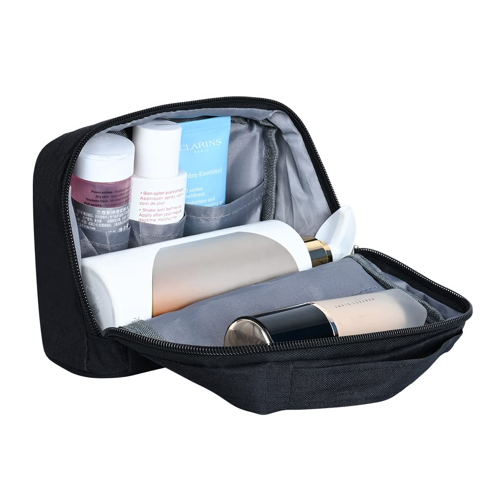 Darbermu Electronics Accessories Organizer Bag - Travel Cable Organizer & Toiletry Bag for Men - Portable Gadget Storage for Cables, Headphones, Charger, Power Bank, Memory Cards (Black) - Perfect for Business Trips, Camping & Daily Commute