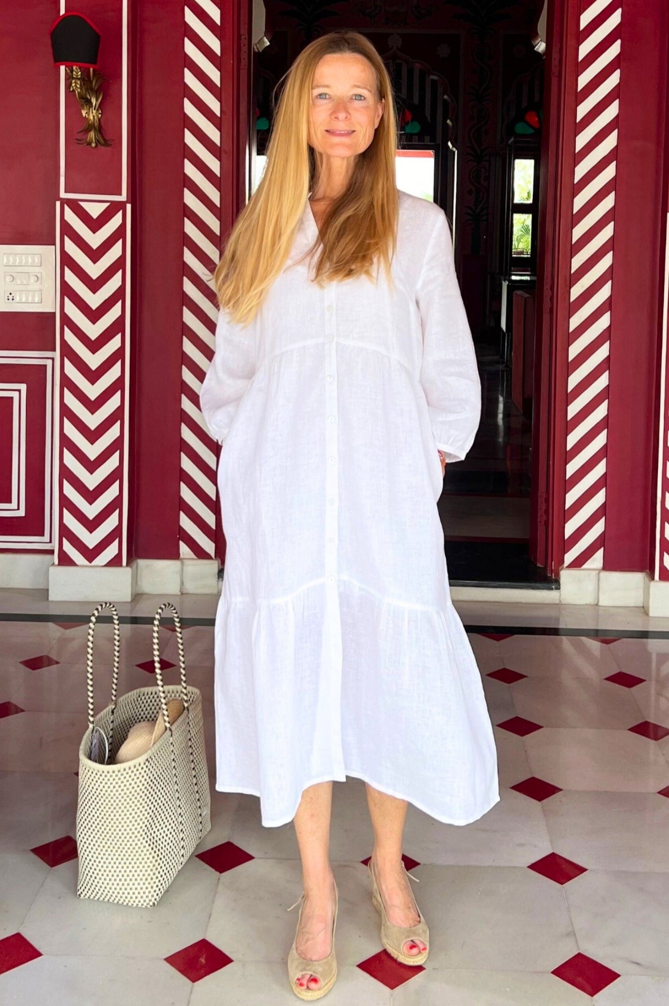 Charlotte Dress | Elegant White Summer Dress for Women | Perfect for Weddings, Parties & Casual Outings