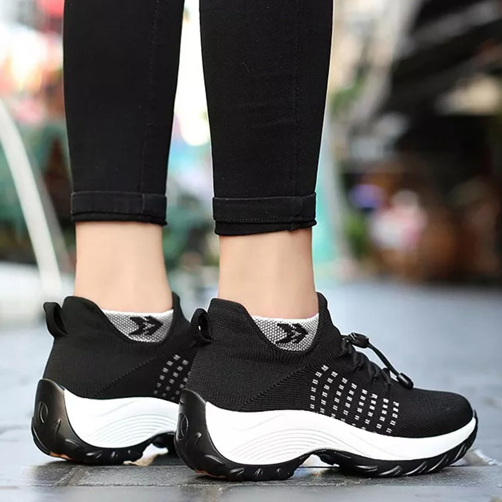 **Women's Lightweight Running Shoes - Slip-On Tennis Sneakers for Walking, Non-Slip Athletic Shoes - Comfortable for Jogging, Gym & Casual Wear**