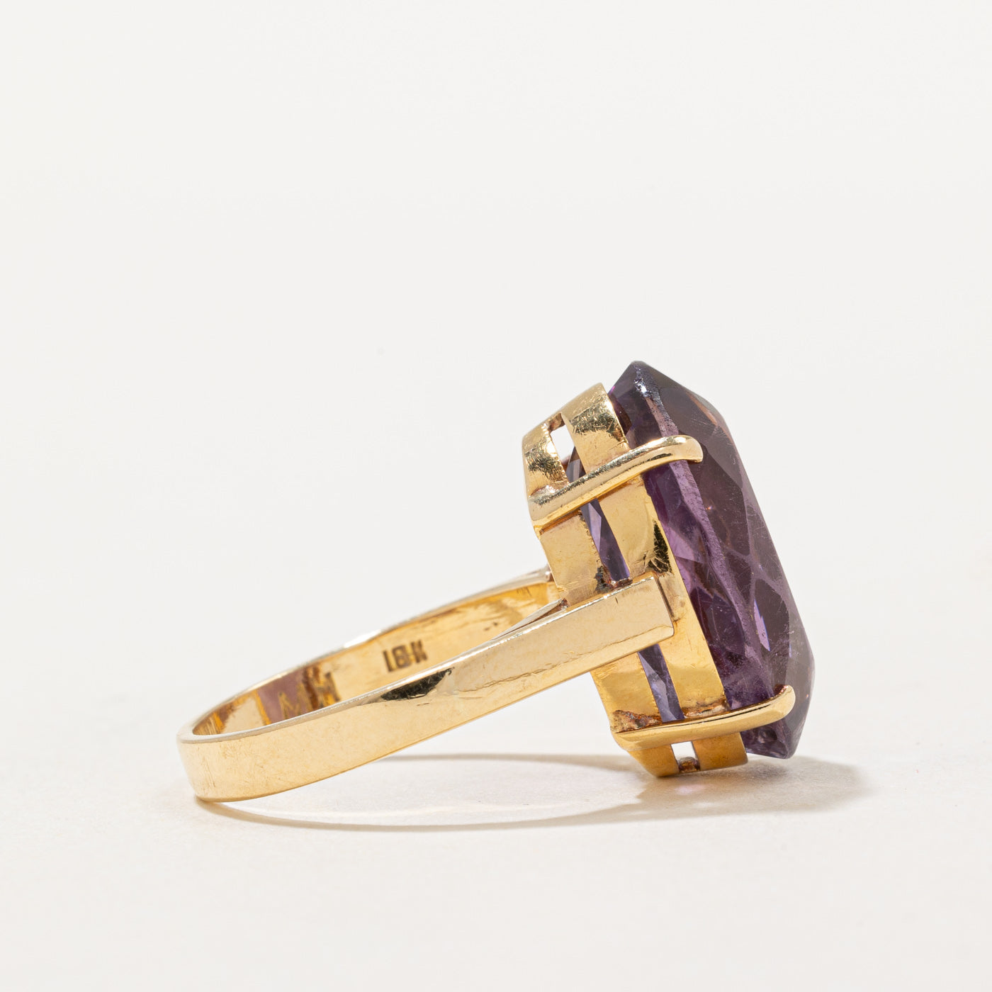 12.00ct Amethyst Cocktail Ring for Women - Size 6.5 - Elegant Purple Gemstone Statement Ring for Evening Parties, Weddings & Special Occasions