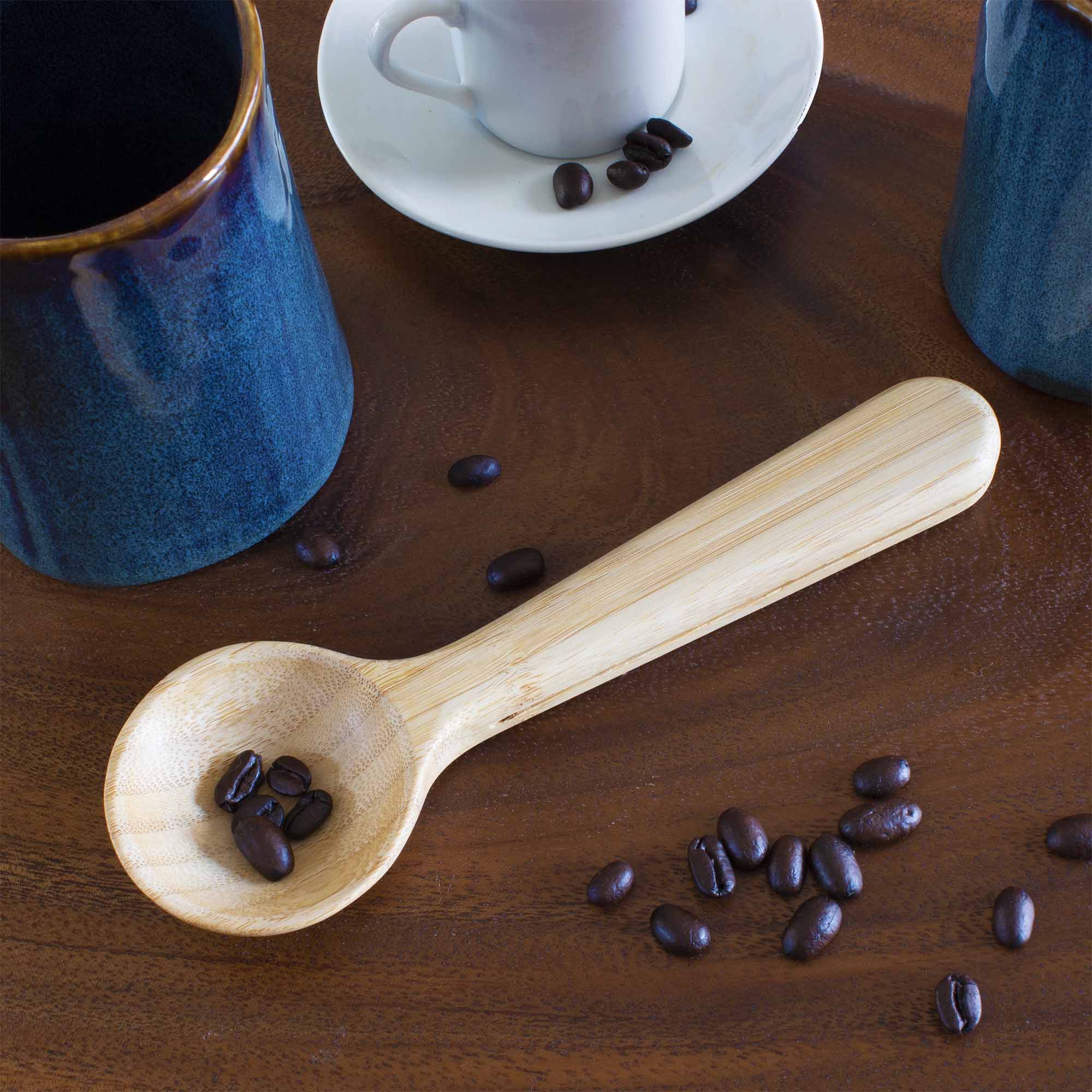 Stainless Steel Coffee Scoop with Built-In Bag Clip - Perfect for Measuring Ground Coffee, Tea, and Spices - Ideal for Home Baristas and Kitchen Use