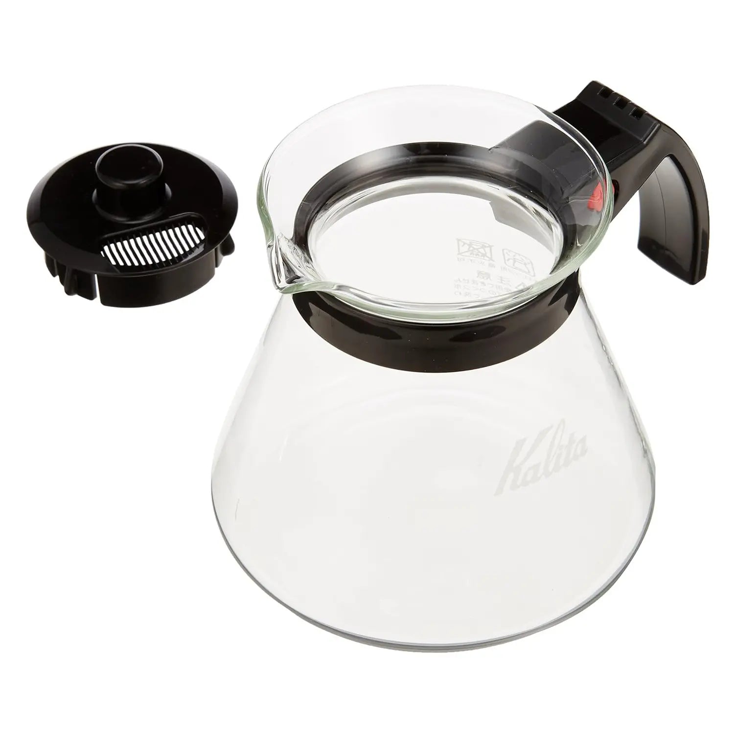 Kalita Heat Resistant Glass Coffee Server - 12oz/350ml Drip Coffee Carafe with Handle - Perfect for Pour Over, French Press & Iced Coffee Brewing at Home or Office