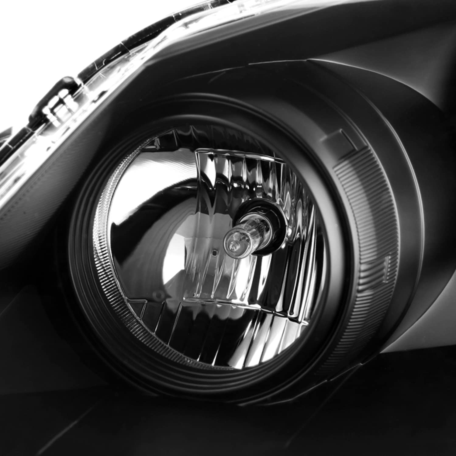 AKKON JDM Black OE Replacement Headlights for Honda Odyssey - Driver & Passenger Side Headlamp Pair | Perfect for Night Driving & Car Upgrades
