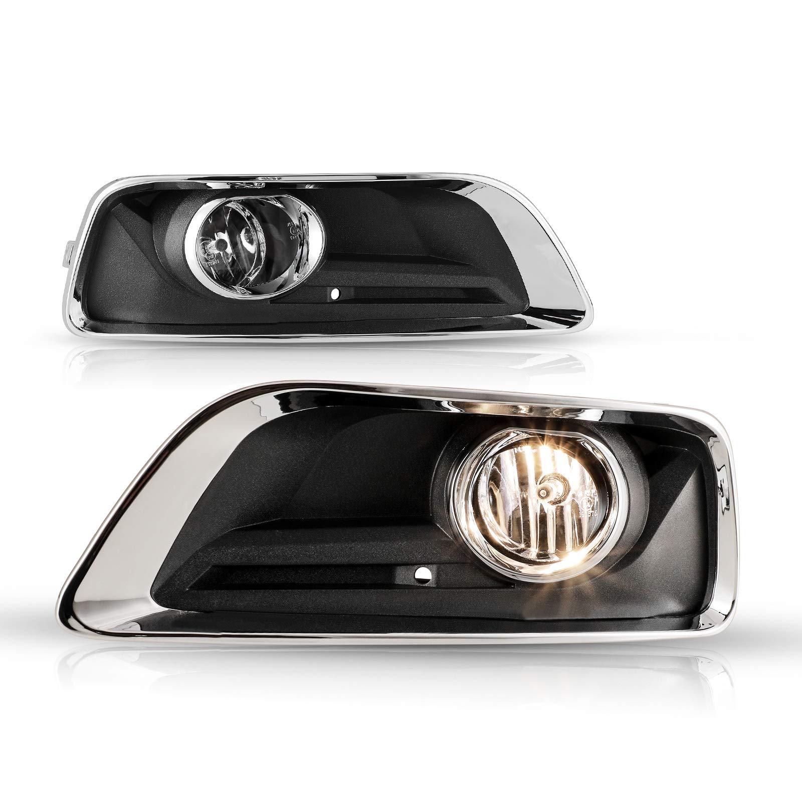 AUTOWIKI Fog Lights Replacement for 2013-2015 Chevrolet Malibu & 2016 Malibu Limited - 2PCS Fog Lamp Assembly Kit - Enhance Night Driving Safety & Style