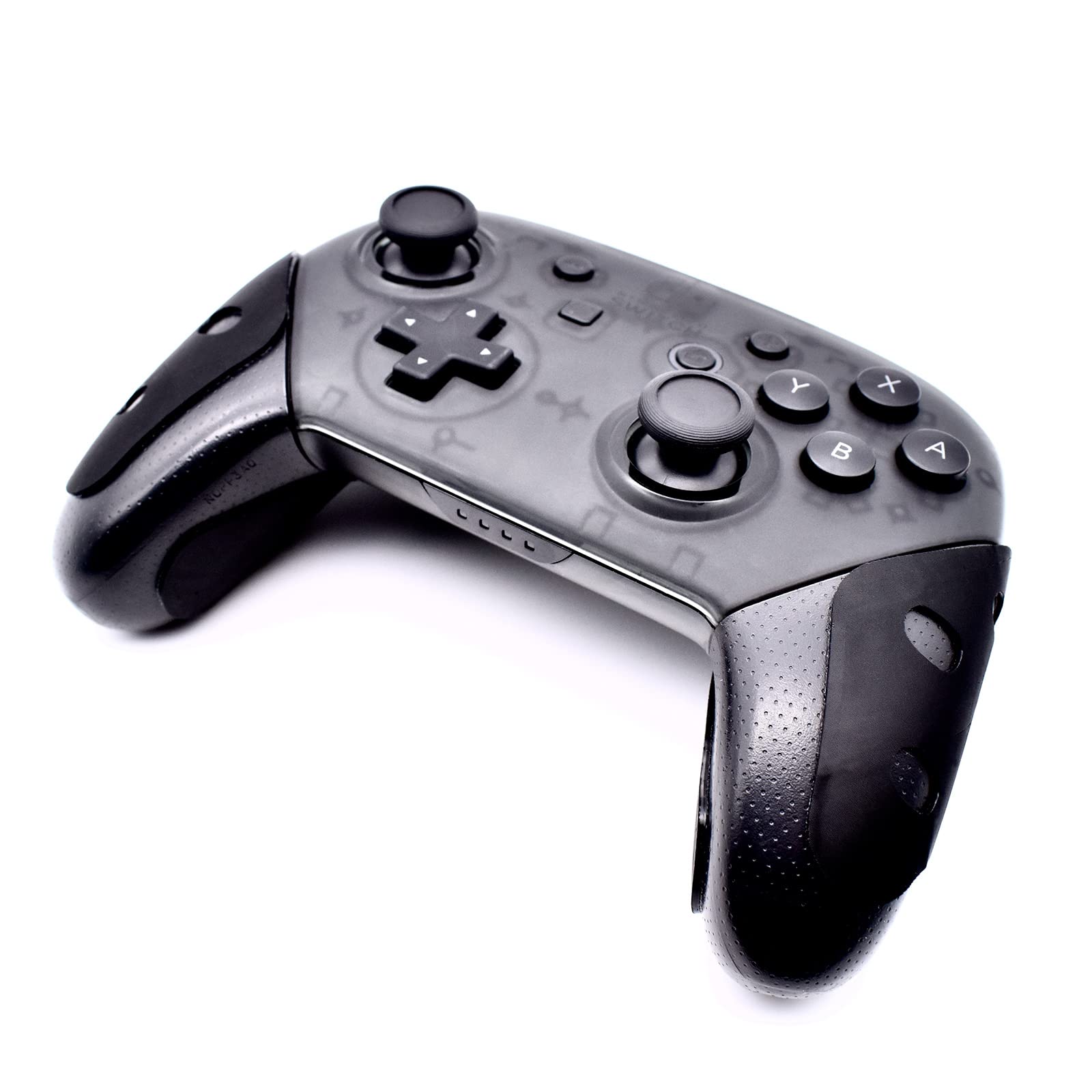 Setex Gecko Grip - Anti-Slip Microstructured Handle Grips for Nintendo Switch Pro Controller (1 Pair, 1mm Thick, Black) - Enhanced Gaming Comfort for Long Play Sessions
