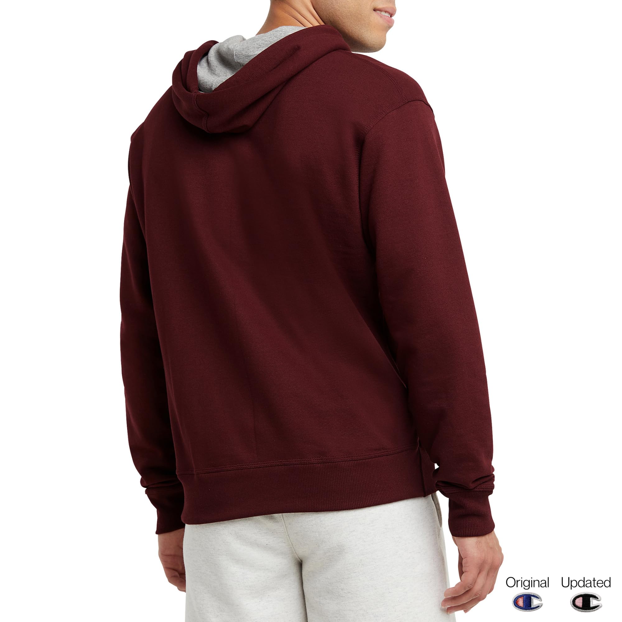 Champion Powerblend Fleece Hoodie for Men - Comfortable Sweatshirt (Regular & Big & Tall Sizes) - Perfect for Gym, Casual Wear & Outdoor Activities