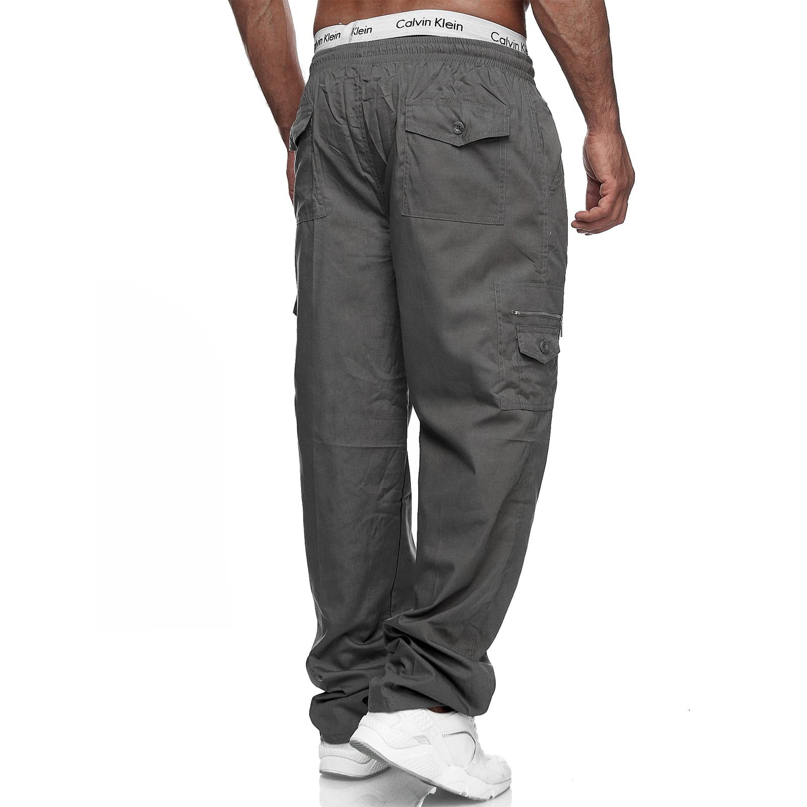 **Men's Casual Cargo Jogger Pants - Lightweight Tactical Sweatpants with Multi-Pockets for Outdoor & Athletic Wear | Comfortable & Stylish for Hiking, Workout, and Everyday Use**
