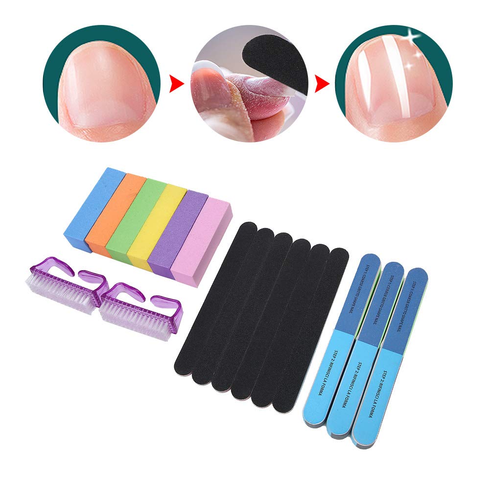 Colored Grinding Bar for Nail Art - Professional Nail Polishing Tool Set for Fiberglass & Silk Nails | Perfect for Salon, Home Manicure & DIY Nail Beauty