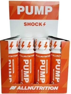 Allnutrition Pump Shock Pre-Workout Supplement - 12 x 80ml Bottles for Muscle Energy & Performance | Gym, Bodybuilding & Fitness Training