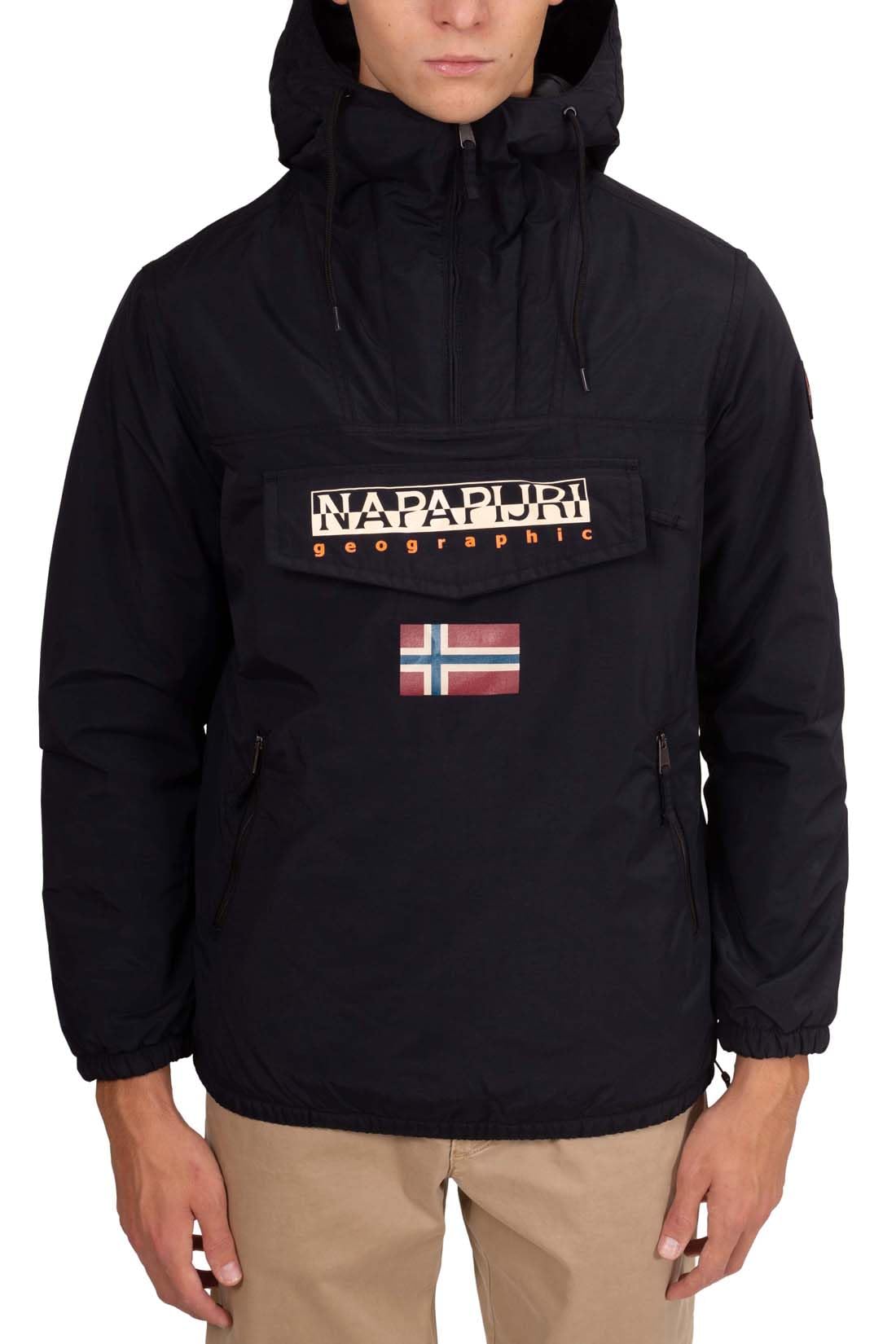NAPAPIJRI Men's Lightweight Water-Resistant Windbreaker Jacket for Outdoor Hiking & Travel | Breathable Comfortable Casual Coat for Spring Fall Season