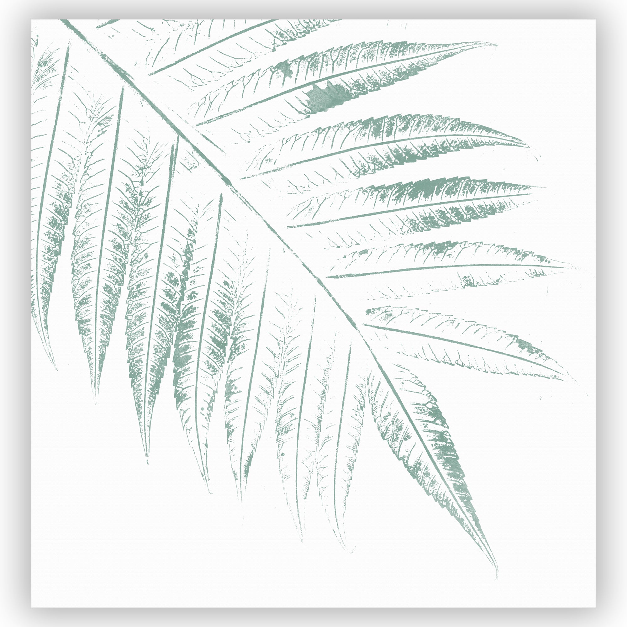Botanical Print Shower Curtain with Giant Green Leaves - Spa & Bathroom Decor for Relaxing Shower Experience