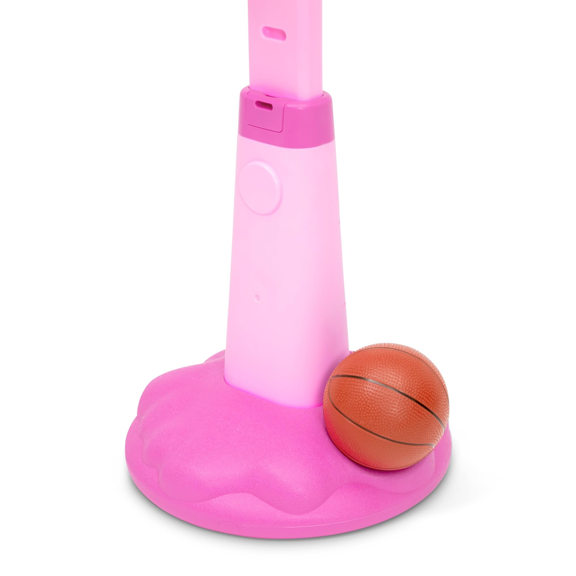 Minnie Mouse Basketball Set for Kids - Adjustable Plastic Hoop, Ball & Pump - Indoor & Outdoor Play - Perfect for Birthday Gifts & Backyard Fun
