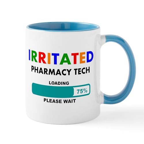 White/Blue Inside - PHARMACY TECH 1 Mugs