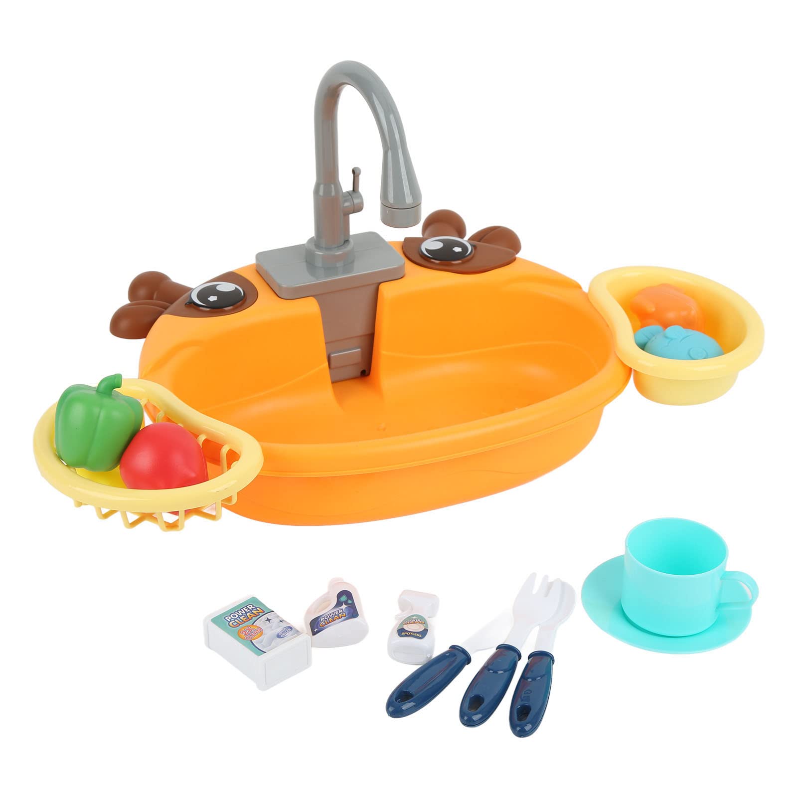 SH-RuiDu Kids Kitchen Playset Sink Toys - Electric Dishwasher Pretend Play Toy for Boys & Girls, Educational Role Play Toy for Toddlers - Perfect for Home, Preschool & Birthday Gifts
