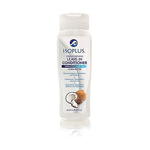 Isoplus Coconut Shea Butter Strengthening Leave-In Conditioner 13.5 Oz (Pack of 2) - Deep Moisturizing & Repairing for Dry, Damaged Hair - Perfect for Daily Use, Salon Treatments & At-Home Hair Care