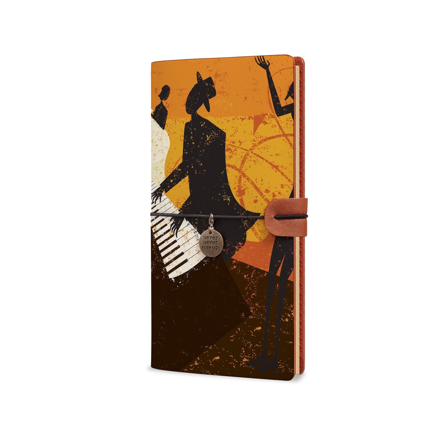 Premium Traveler's Notebook for Music Lovers - Durable Leather Journal with Refillable Pages - Perfect for Songwriting, Touring Musicians & Travel Journaling