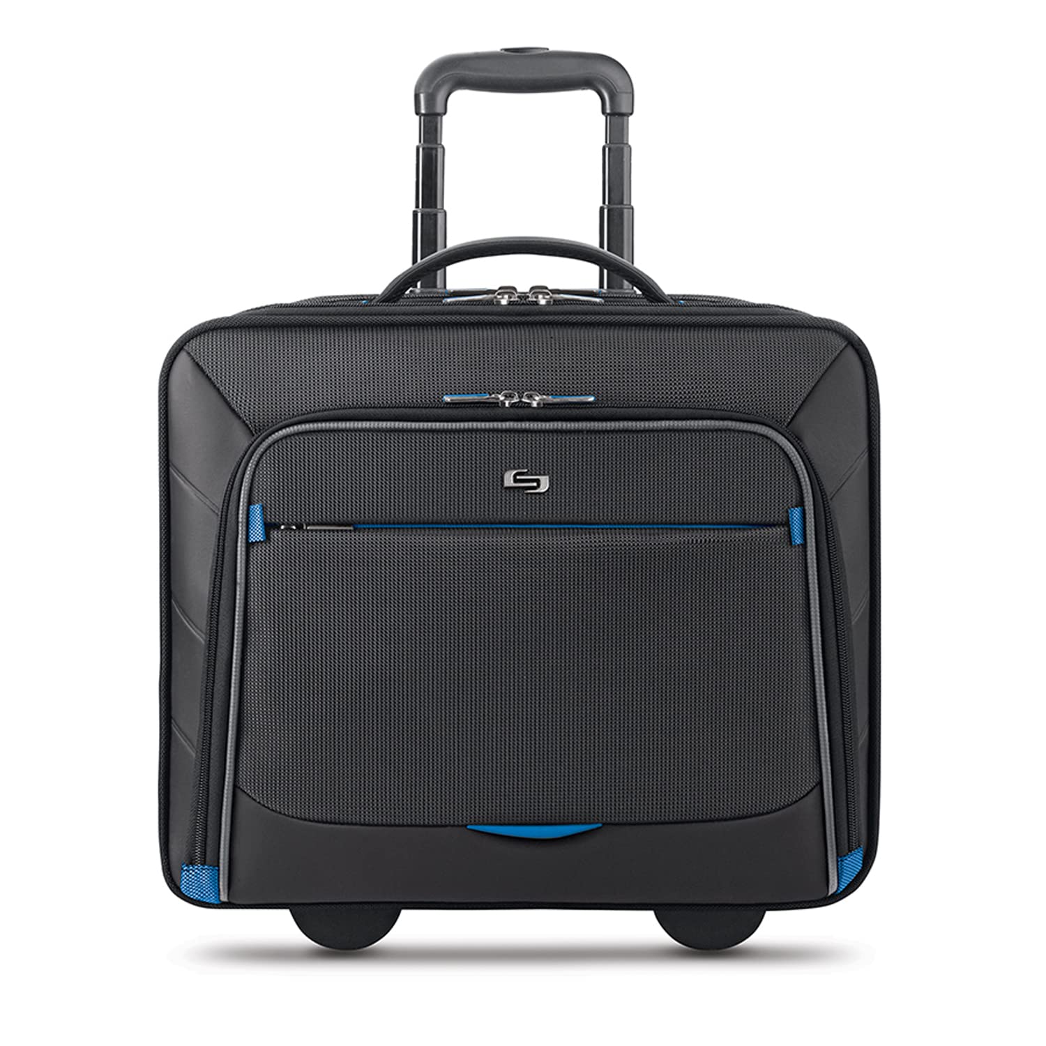 Solo New York Active Rolling Overnight Laptop Bag for Business Travel - 16 Inch Laptop Case for Women & Men (Black, 15