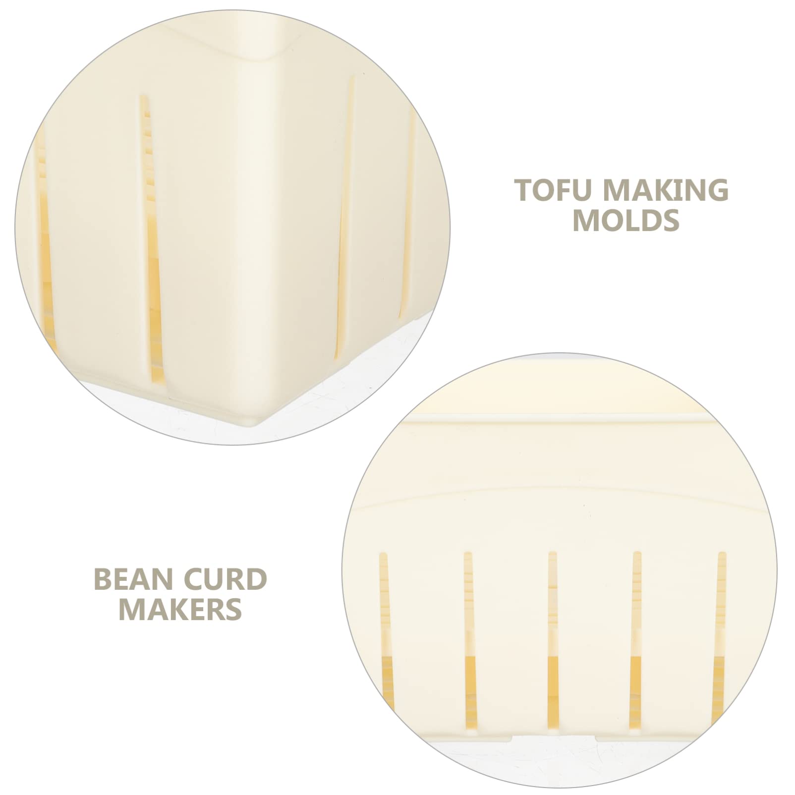 2-Pack Plastic Tofu Press Mold Kit - DIY Soybean Curd Maker for Homemade Tofu - Perfect for Vegan Cooking, Meal Prep & Asian Cuisine