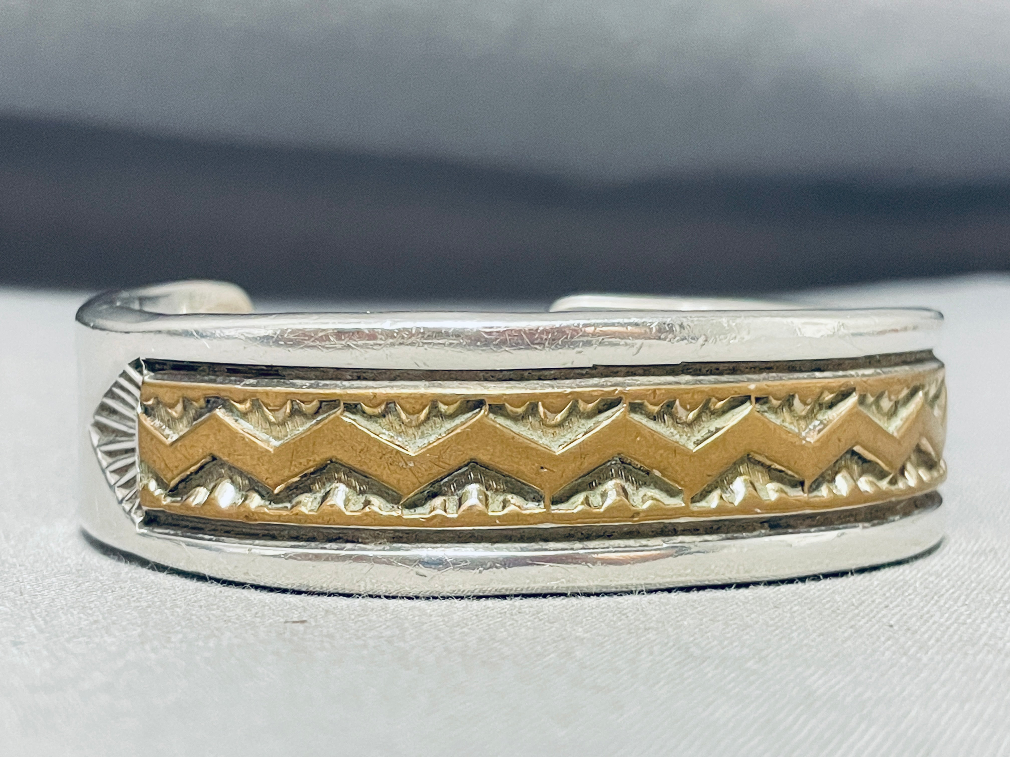 100 Grams Heavy Vintage Native American Navajo Sterling Silver Bracelet - Handmade Tribal Jewelry for Women & Men - Perfect for Boho Fashion, Gift Giving & Cultural Events