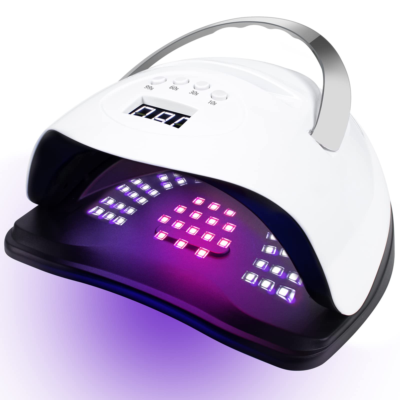 FUNSHOWCASE 160W LED UV Lamp for Resin Curing & Gel Nail Polish - 4 Timer Settings with Auto Sensor - Perfect for Jewelry Making, DIY Crafts, and Professional Nail Salons