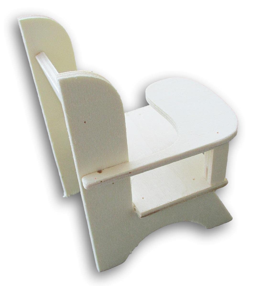 Unfinished Wood School Desk Miniature Craft - 2.75 x 4.75 Inches - Perfect for Dollhouse Furniture, DIY Projects & Miniature Classroom Displays