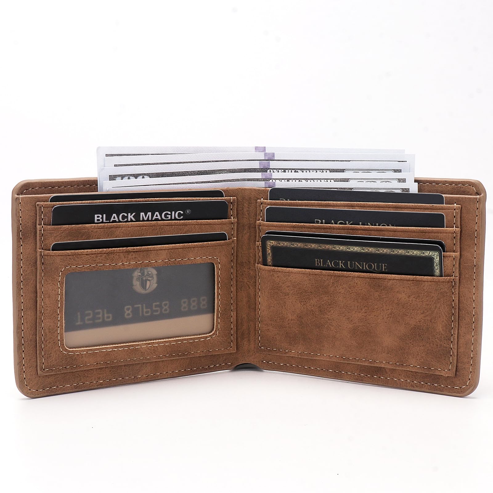Personalized Christian Leather Wallet with Engraved Bible Verse (Philippians 4:13) - Inspirational Religious Gift for Men & Women - Perfect for Church, Bible Study, and Daily Faith Reminder