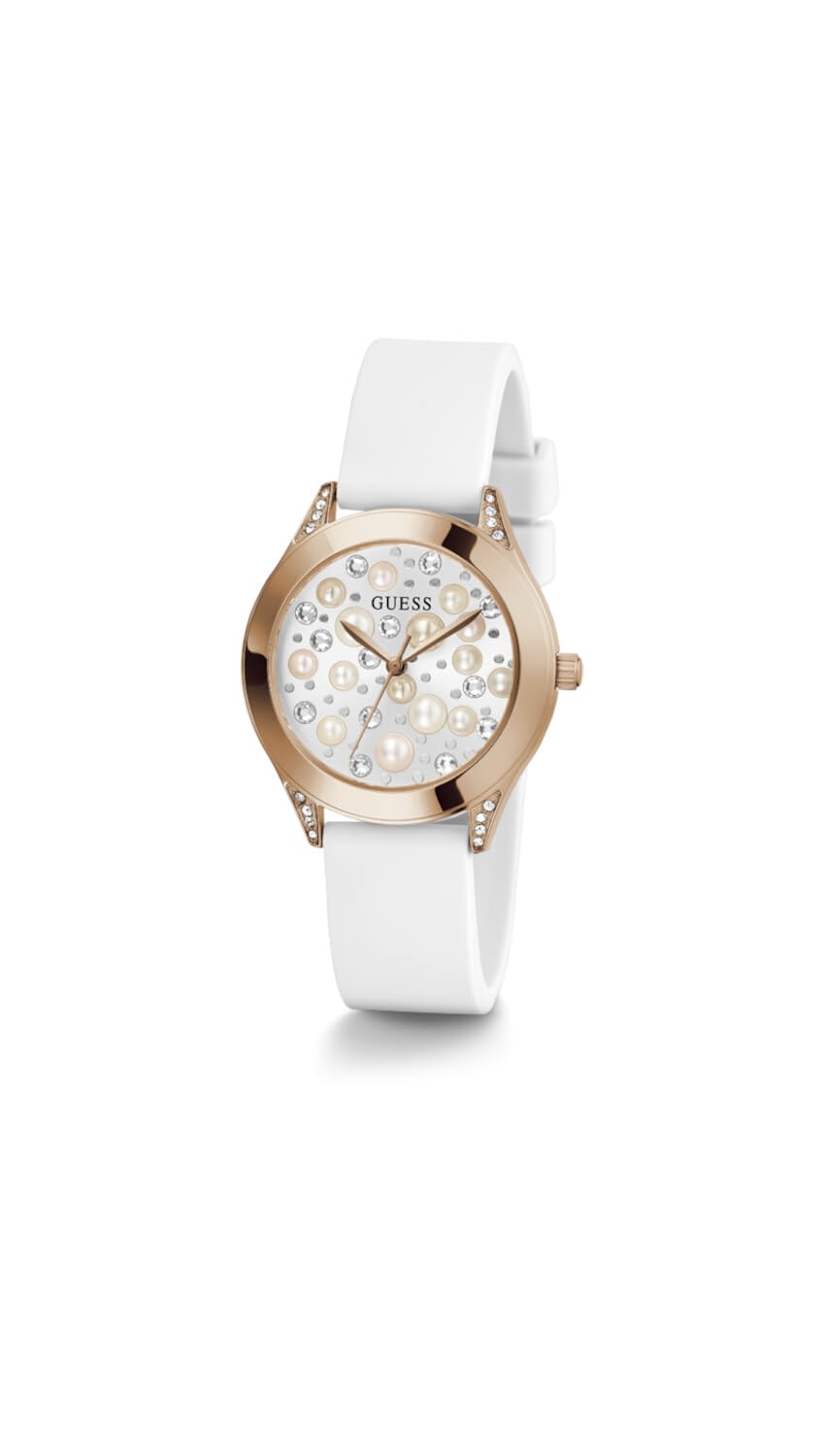 GUESS Women's Crystal Accent 36mm Fashion Watch - Elegant Timepiece for Work, Parties & Everyday Wear