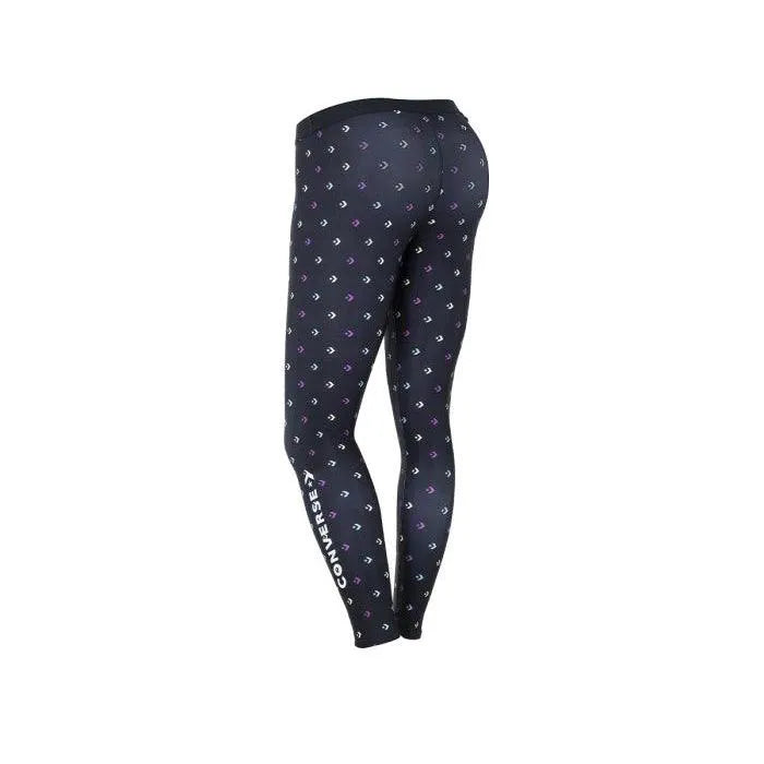 Converse Star Chevron Women's Black Leggings - High Waist Yoga Pants for Workout, Running & Casual Wear