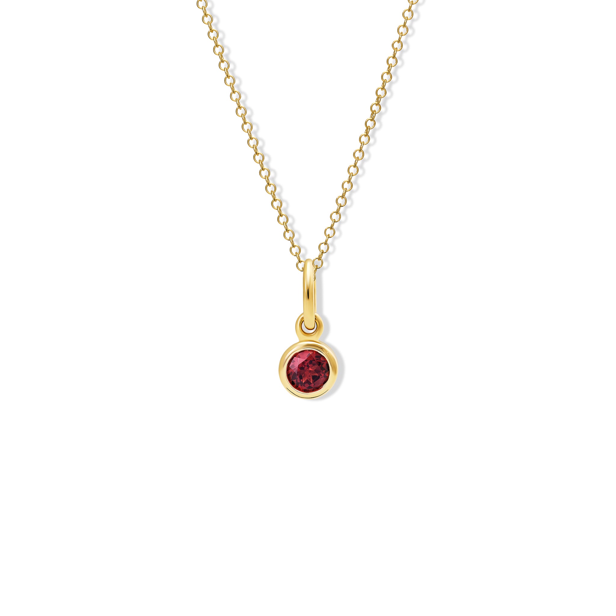 Talya Yellow Gold Ruby Pendant Necklace for Women - Elegant Jewelry Gift for Birthday, Anniversary & Special Occasions