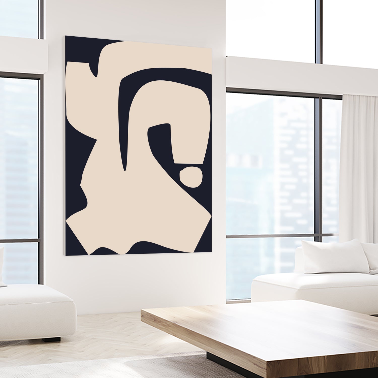 Abstract Shapes Print 07 - Modern Geometric Wall Art for Home & Office Decor | Perfect for Living Room, Bedroom & Workspace